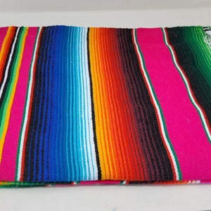 CHEAP pink mexican blanket rainbow saltillo sarape falsa blanket free shipping wholesale