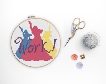 WORK! - Cross Stitch Pattern