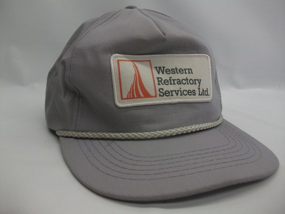 Western Refractory Services Patch Hat Vintage Gra… - image 1