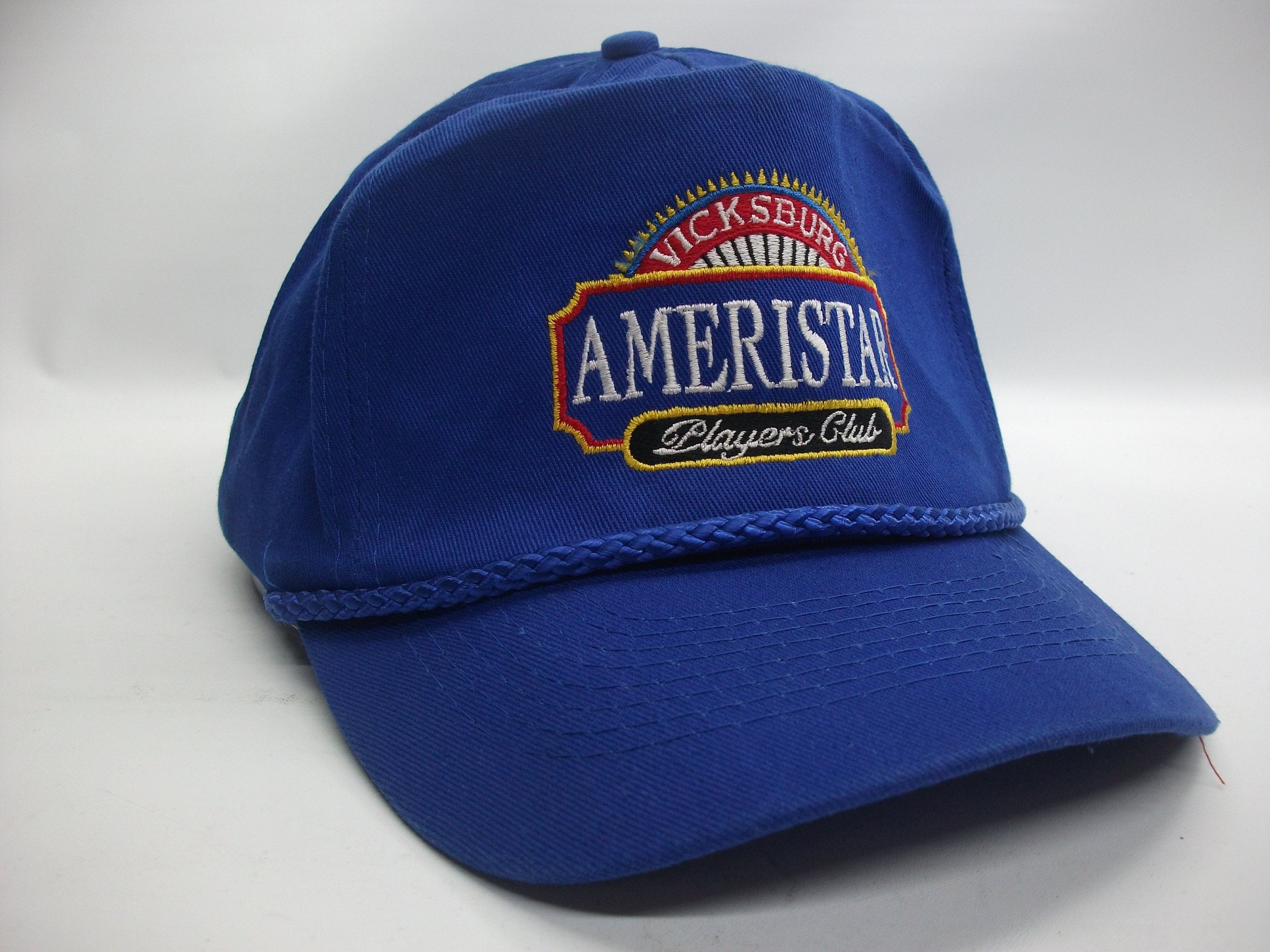 Vicksburg AmeriStar Players Club Hat Vintage Blue Snapback Rope Baseball Cap