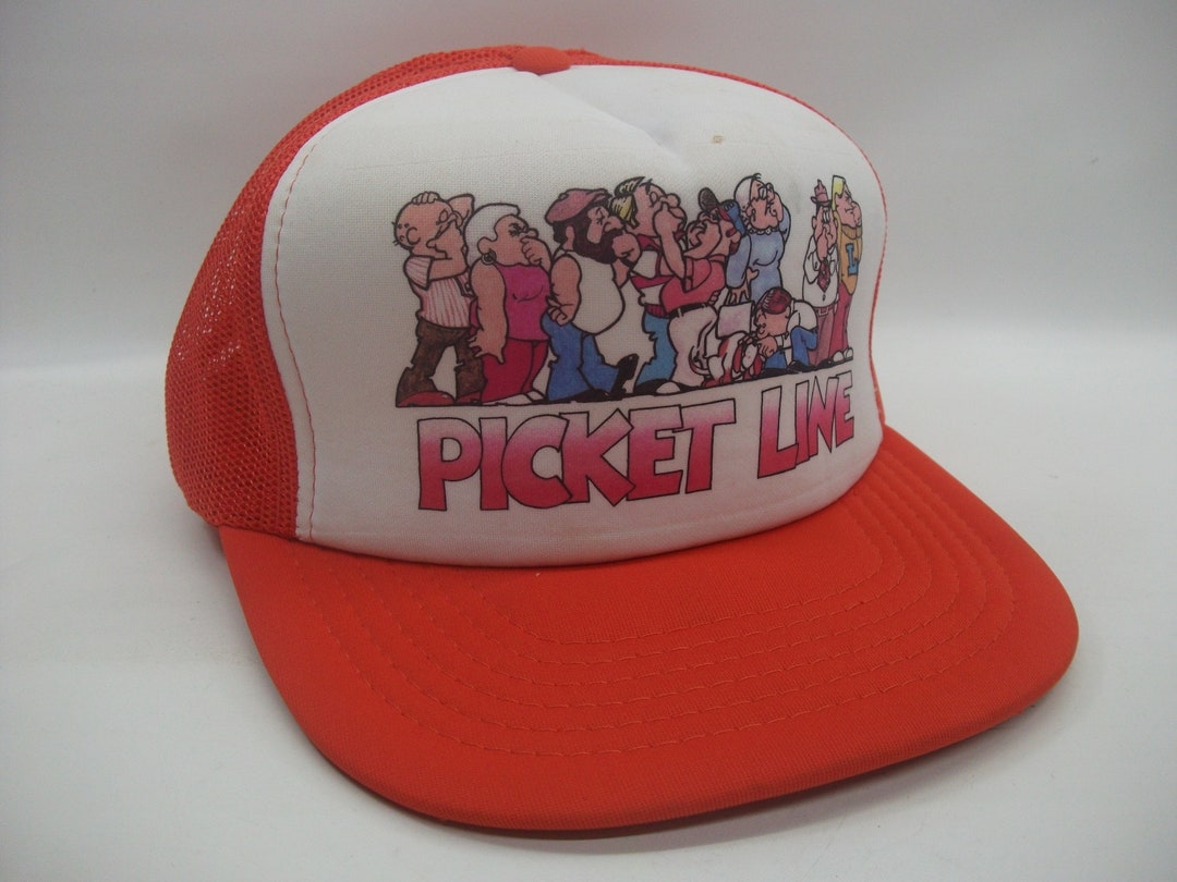 Picket Line Nose Picking Joke Gag Funny Humor Novelty Hat Etsy