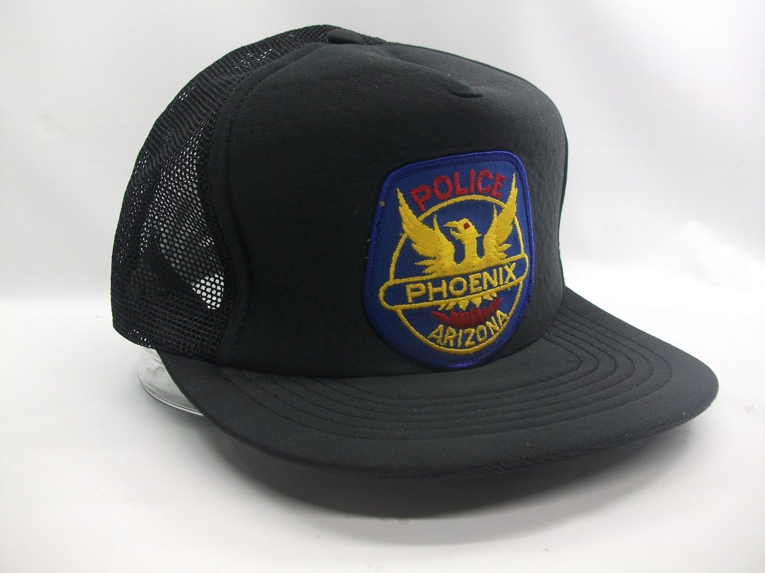 Phoenix Arizona Police Patch Hat Vintage Black Snapback Trucker Cap - Etsy