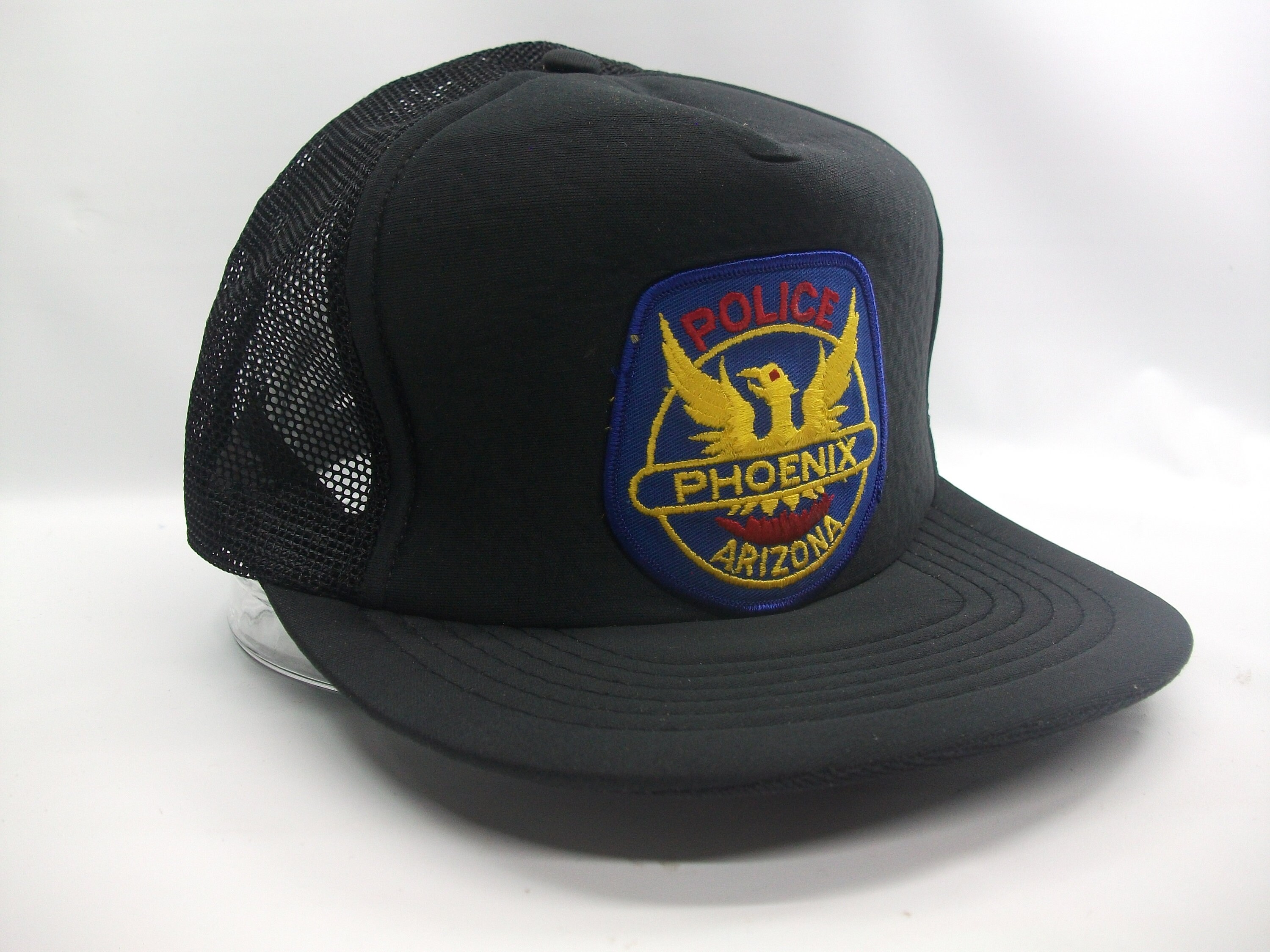 Phoenix Arizona Police Patch Hat Vintage Black Snapback