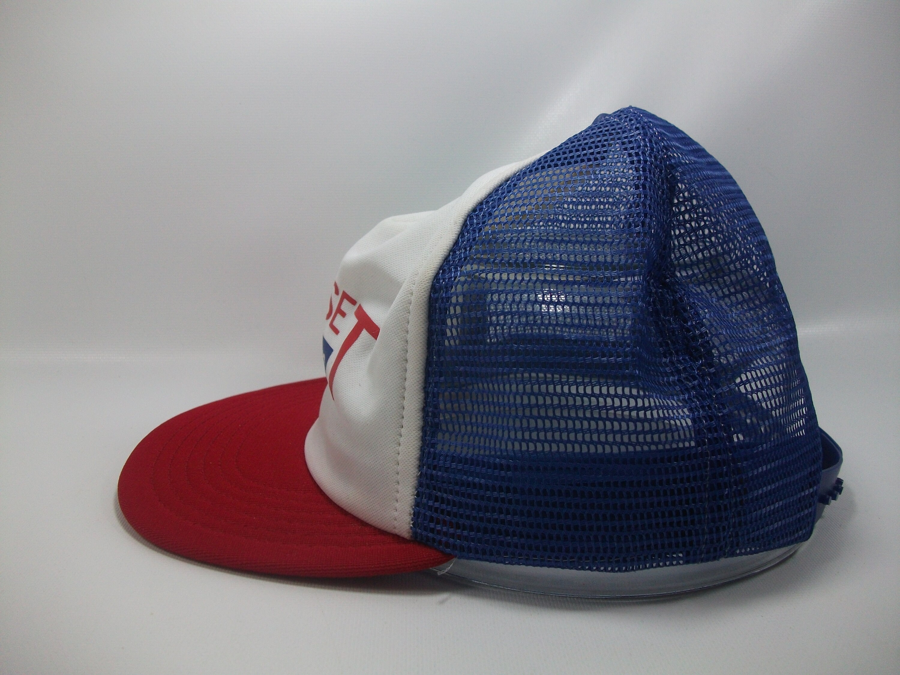 Kwik Set Fasteners Hat Vintage Red White Blue Snapback Trucker Etsy