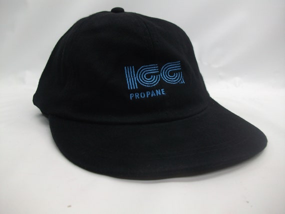 ICG Propane Hat Vintage Black Strapback Baseball Cap
