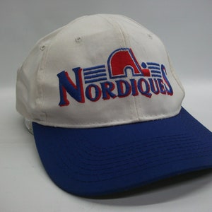 Vintage 1991 Quebec Nordiques NHL Defunct NHL Hockey Team Quebec Snapback  Pin