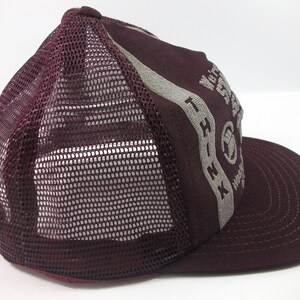Waste Management of Ohio Think Safety Hat Purple Vintage Snapback Trucker Cap Made USA image 5