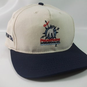 Polar Foods International Bluefin Thunfisch Hut Vintage Beige blau Snapback Trucker Cap