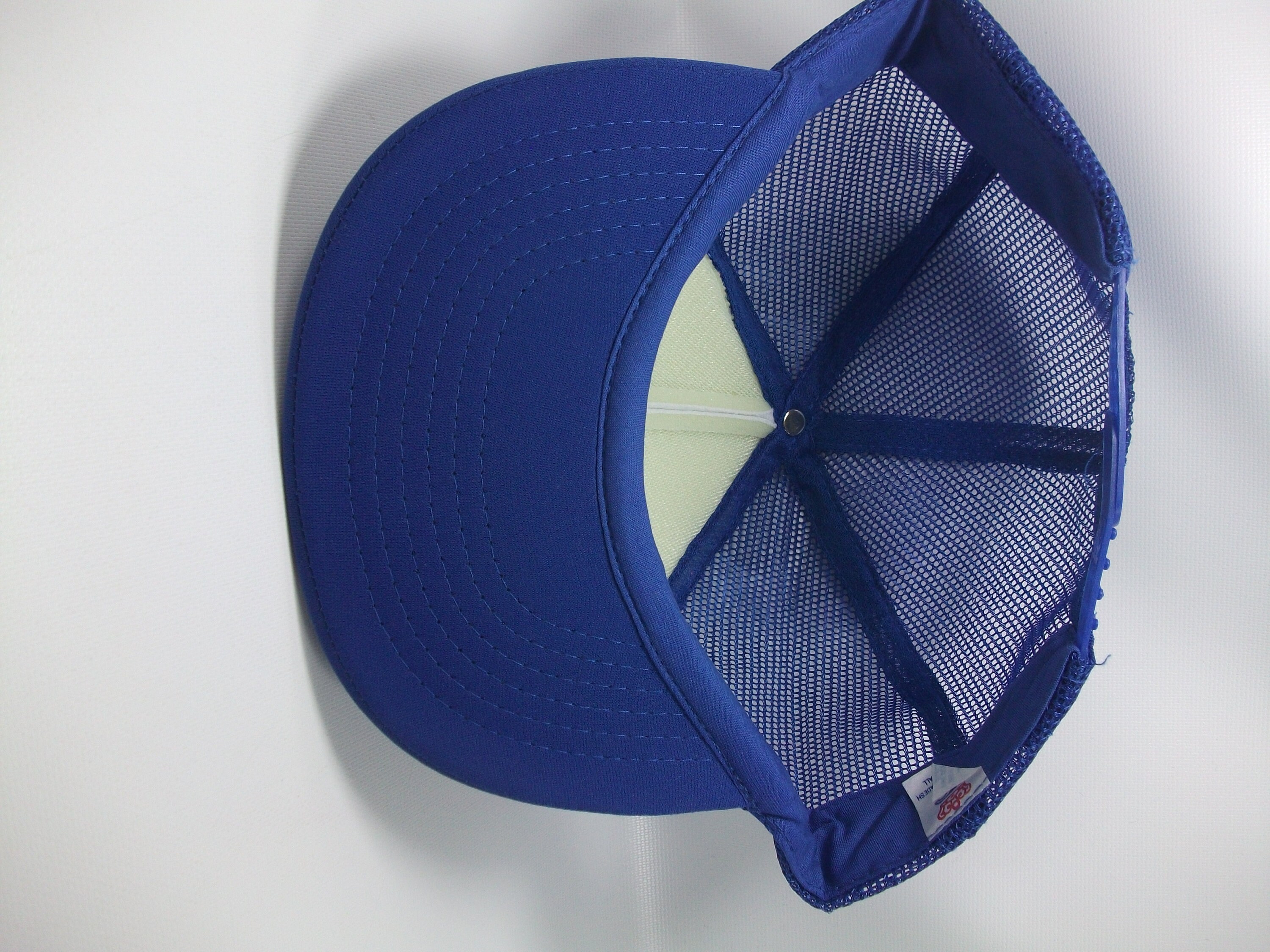 Kwik Set Fasteners Hat Vintage Blue White Snapback Trucker Cap Etsy