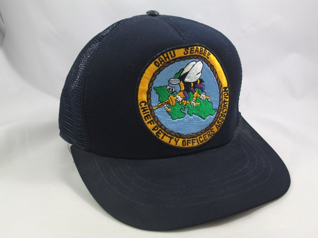 Oahu Seabee Chief Petty Officers Association Hat Vintage Dusty - Etsy
