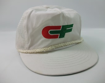 CF geconsolideerde vracht hoed Vintage witte Strapback rits Trucker Cap