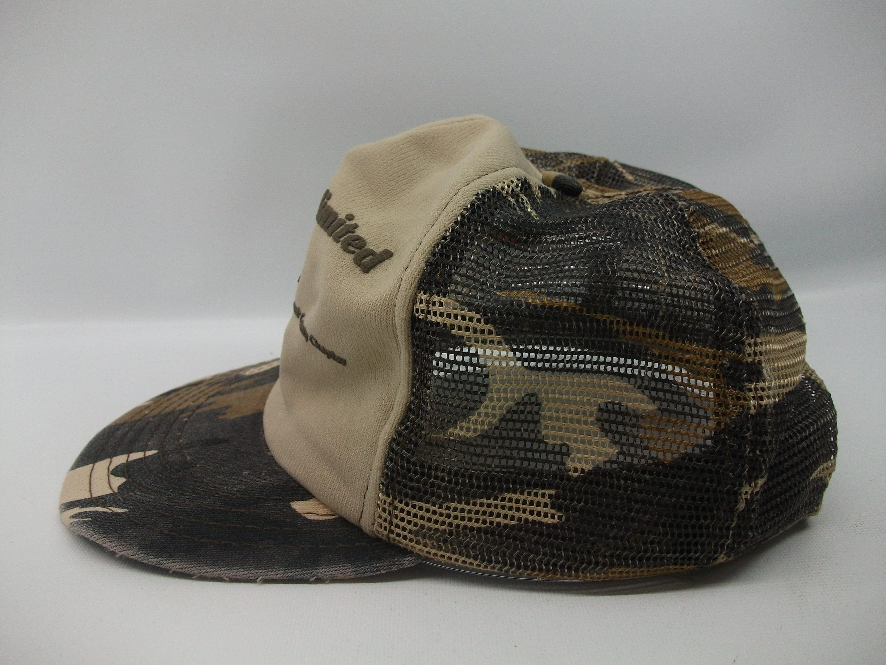 Ducks Unlimited Camo Hat Vintage Faded Camouflage Snapback Trucker Cap ...