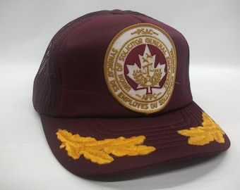Union of Solicitor General Employees Patch Hat Vintage Purple Scrambled Eggs Snapback Trucker Cap
