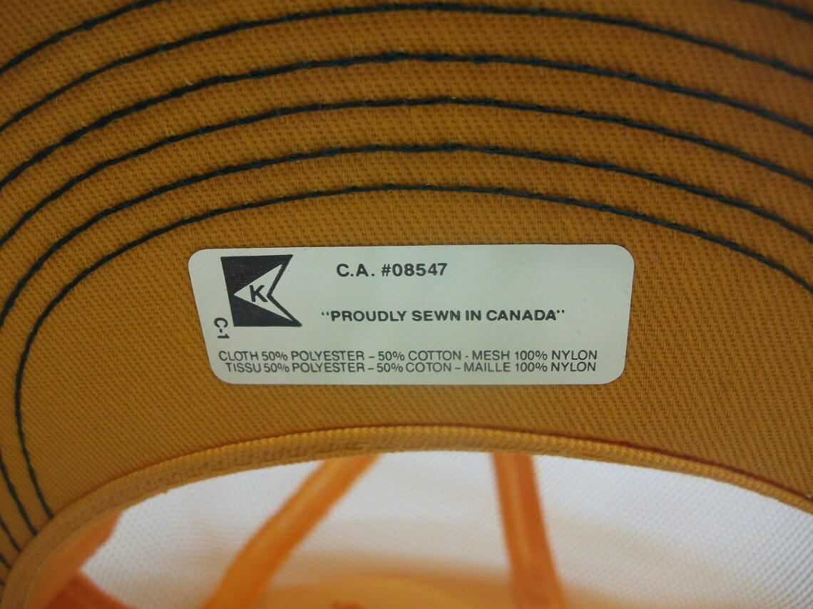 3M Stikit Products Hat Vintage K Brand Yellow Snapback Trucker Cap Etsy