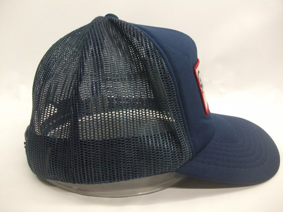 Control Flow Hydraulics Patch Hat Vintage Blue Sn… - image 6