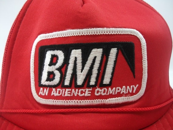 BMI Patch Hat An Adience Company Vintage Red Snap… - image 3