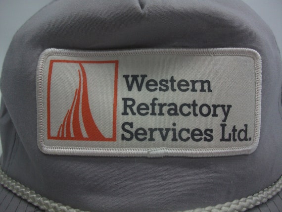 Western Refractory Services Patch Hat Vintage Gra… - image 3