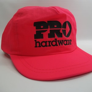 Pro Hardware Hat Vintage Pink Nylon Snapback Baseball Cap
