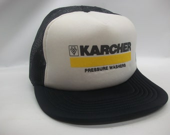 Karcher Pressure Washers Hat Vintage Black White Snapback Trucker Cap