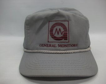 Algemene monitoren hoed Vintage grijze strapback touw Baseballcap