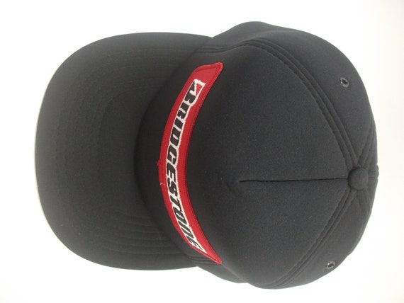 Bridgestone Patch Hat Vintage Black Snapback Base… - image 7