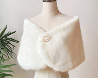 sophia faux fur wrap