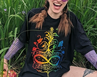 Nature Thrives on Diversity Screen Printed Unisex Tee