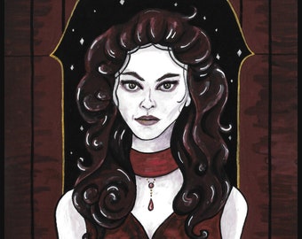 Drusilla von Buffy the Vampire Slayer Original Kunstdruck
