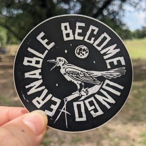 Adesivo Grackle Diventa Ingovernabile, Decalcomania in Vinile Anarchia