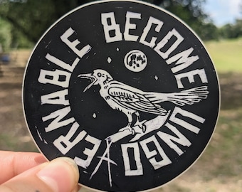 Become Ungovernable Grackle Sticker, Anarchy Vinyl Decal