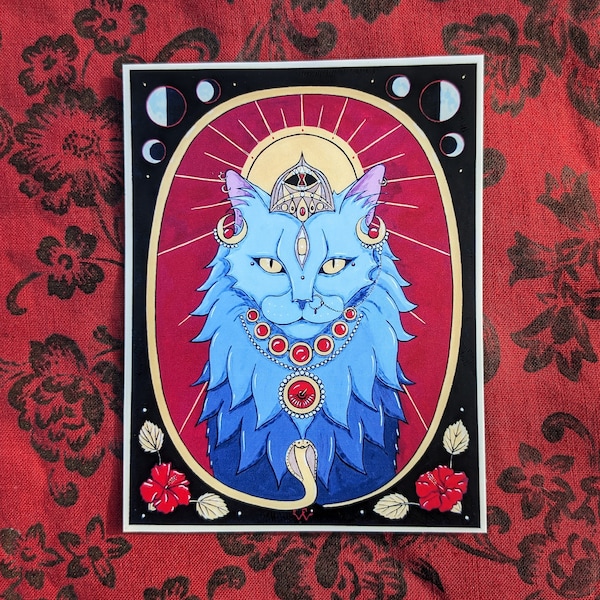 Kali Cat Vinyl Art Sticker