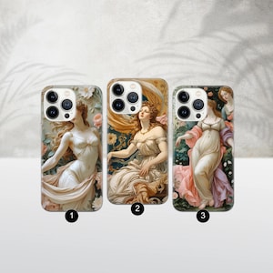 Sandro Botticelli Phone Case Renaissance art Cover for iPhone 16e, 16Pro Max, 15 Plus, 14, 13, 12 & Samsung S25, S24, A56, A55, Pixel 9, 8