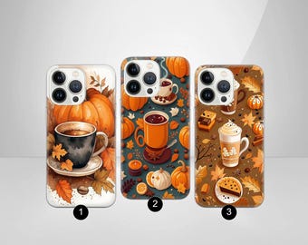 Autumn Phone Case Fall Aesthetic Cover for iPhone 16e, 16Pro Max, 15 Plus, 14, 13, 12, 11, XS & Samsung S25, S24, A56, A55, Pixel 9, 8, 7
