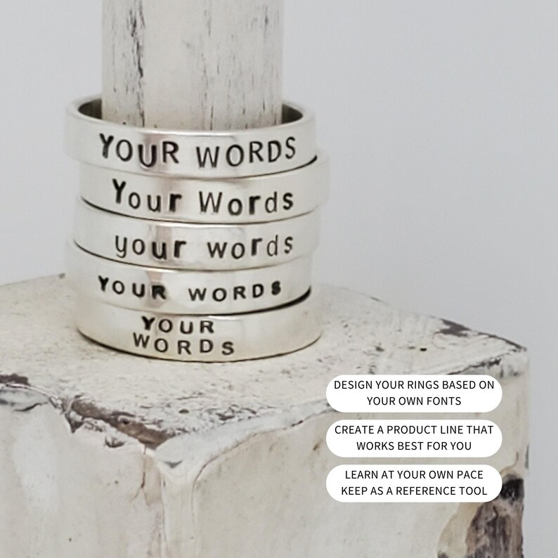 Set of 5 Tutorials - Pdfs - How to Make Personalized Rings | Jewelry ...