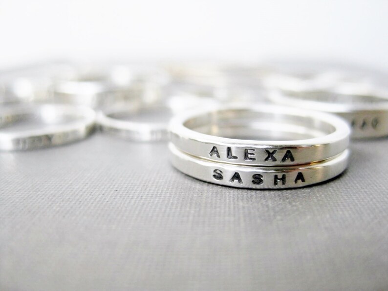 Stamping Rings Tutorial How to Stamp Personalized Rings Etsy