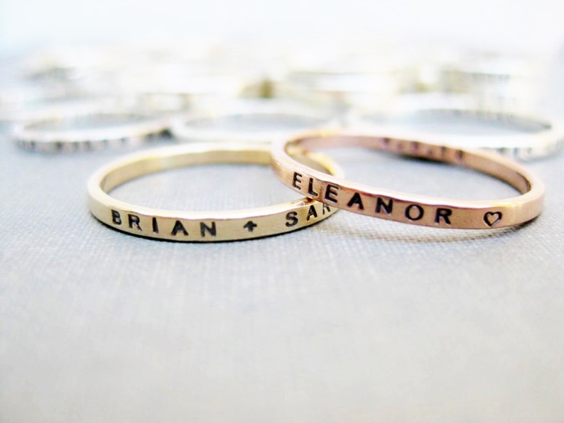 Stamping Rings Tutorial How to Stamp Personalized Rings Etsy