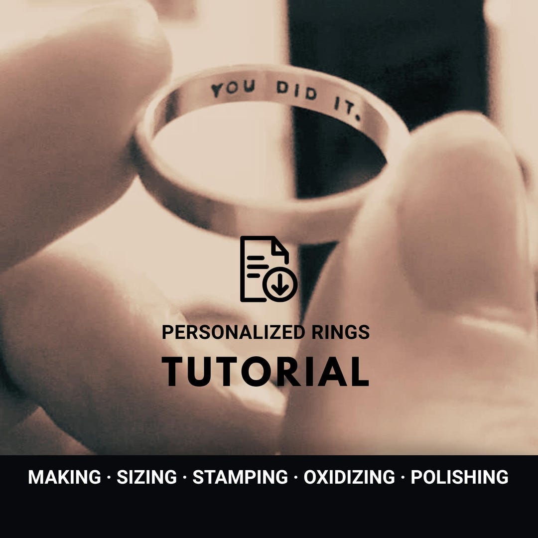Personalized Ring Tutorial | Jewelry Making Instant Download PDF ...