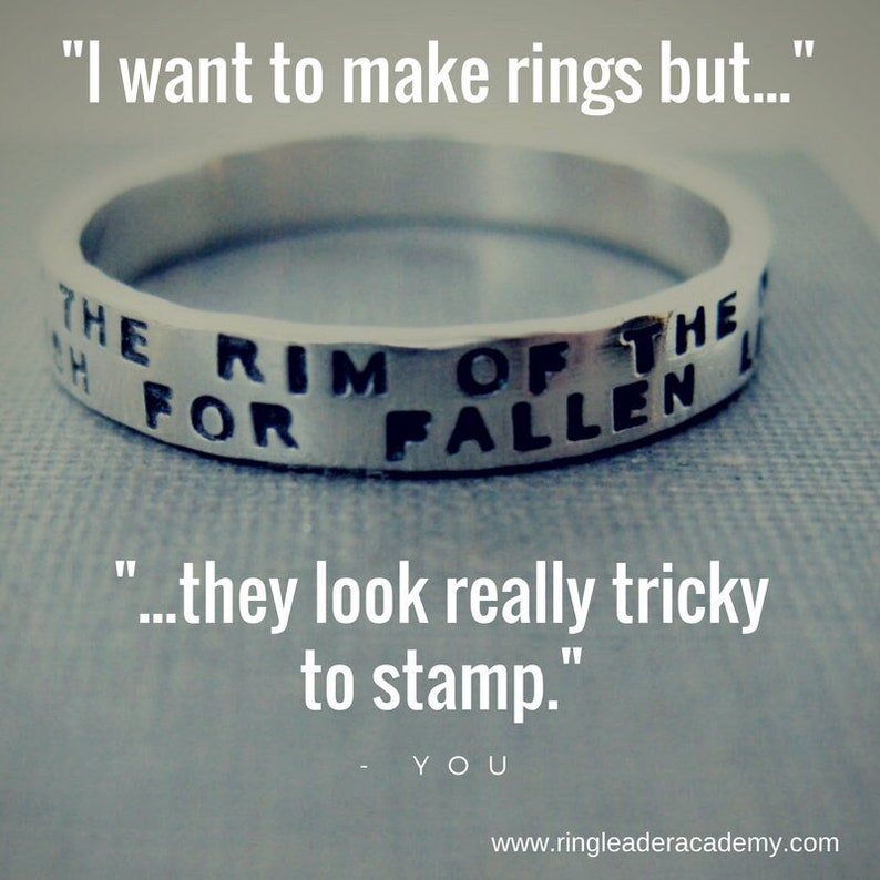 Stamping Rings Tutorial How to Stamp Personalized Rings Etsy