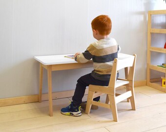 Solidwood chair and table for kids, toddlers