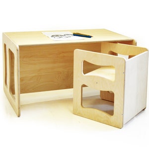 Montessori Table chair Kids Table Kids Chair Multifunctional