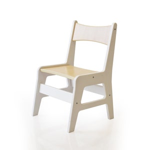 Chaise et table en bois massif pour enfants, tout-petits image 8