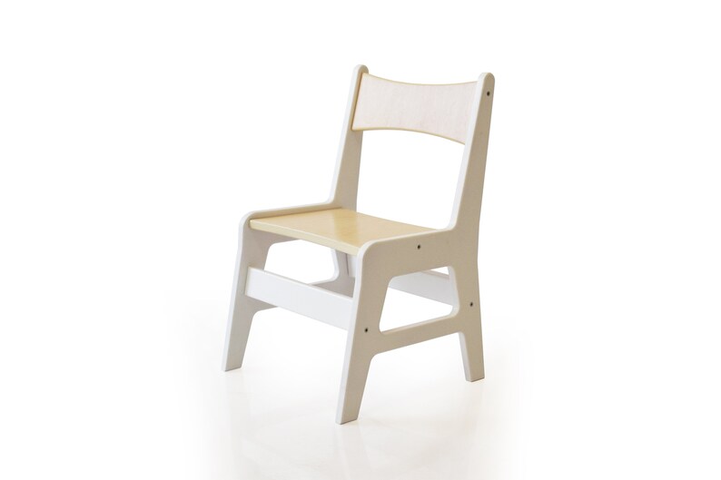 Chaise et table en bois massif pour enfants, tout-petits image 8