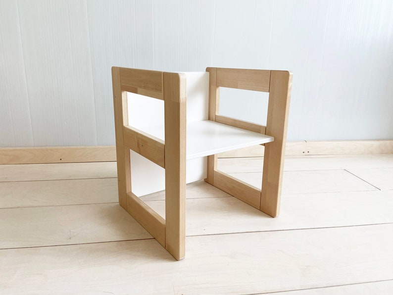 Montessori table/chair, Kids table, Kids chair, Multifunctional table/chair, Montessori furniture, toddler cub chairs, toddler chair image 8