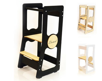 Montessori tower, kitchen tower, kitchen helper tower, , montessori furniture, steps and stools, helper tower