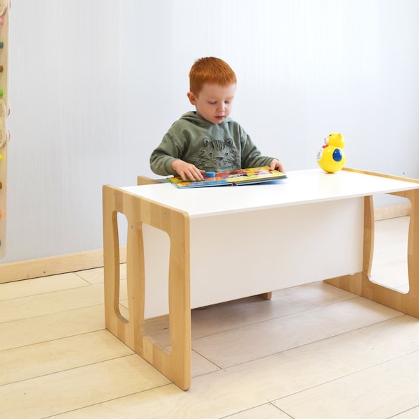 Table/chaise Montessori, table pour enfants, chaise pour enfants, table/chaise multifonctionnelle, meubles Montessori, chaises pour tout-petits, chaise pour tout-petits