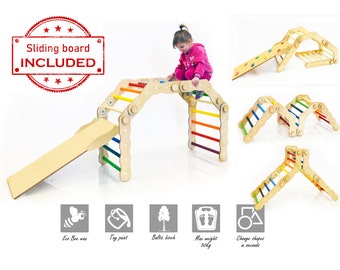 Climbing triangle, Kletterdreieck, Kletterbogen, Baby gym, Pickler triangle, Foldable triangle, Climbing arch, Climbing gym, kids ladder