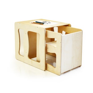 Table/chaise Montessori, table pour enfants, chaise pour enfants, table/chaise multifonctionnelle, meubles Montessori, chaises pour tout-petits, chaise pour tout-petits image 5