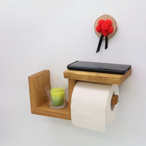 Porte-papier toilette LOTHAR en chêne image 4