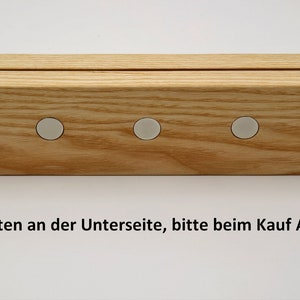 Schlüsselbrett,Schlüsselleiste Talea aus Eschenholz mit großer Ablagemulde Verschiedene Längen Verfügbar Bild 4