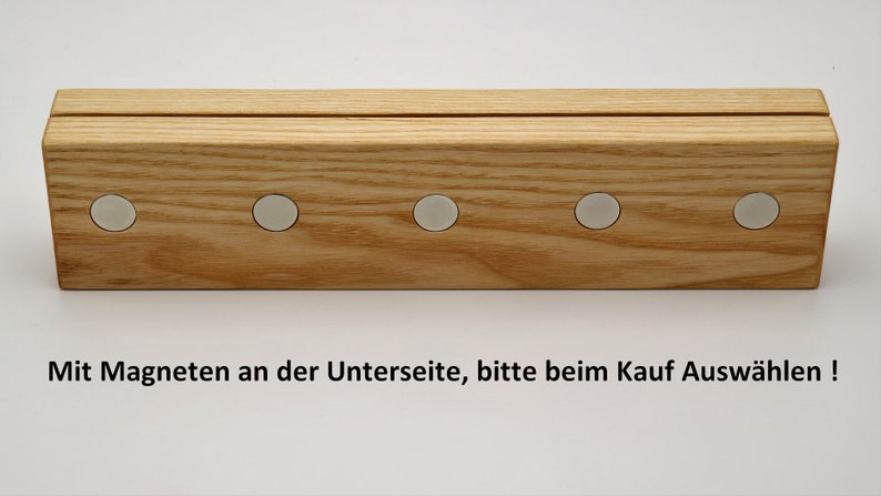 Schlüsselbrett,Schlüsselleiste Talea aus Eschenholz mit großer Ablagemulde Verschiedene Längen Verfügbar Bild 4